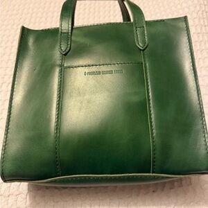 NOT FOR SALE Portland Leather Goods Cowboy Mint Green Classic Zip Lola Bag